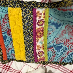 Anthropologie Multicolor Patchwork Pillows